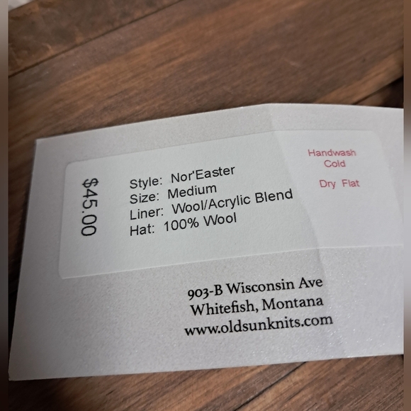 Unisex Wool Ski Hat Size M NWT - Picture 3 of 3